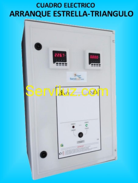 Cuadro Electrico con Arranque Estrella Triangulo 1 Motor Bomba 7.5 Kw y 10 HP Cuadro Electrico con Arranque Estrella Triangulo 1 Motor Bomba 7.5 Kw y 10 HP